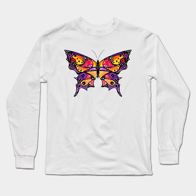 Abstract Butterfly Long Sleeve T-Shirt by ZeichenbloQ